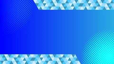 Geometric Design Featuring Blue Gradient and Halftone Background Stock Illustration