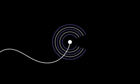 Geometric design featuring scattered circles, abstract visual appeal Stock Illustration
