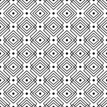 Geometric design of nested diamonds seamless background Stock Illustration