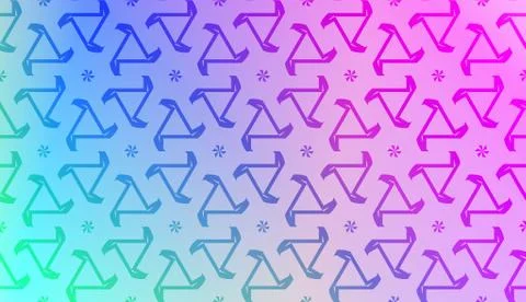 Geometric design pattern with Blurred Background, Smooth Gradient Texture Col Illustrazione stock