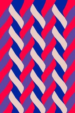 Geometric design pattern Interlaced Stock Illustration