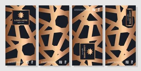 Geometric design pattern for packaging and banners Illustrazione stock
