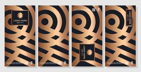 Geometric design pattern for packaging and banners Stock Illustration