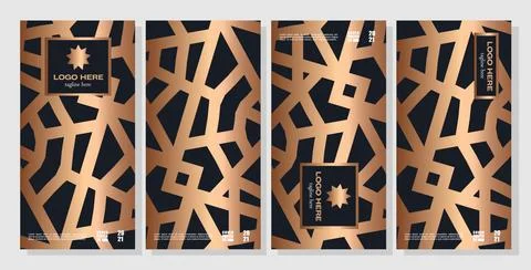 Geometric design pattern for packaging and banners Illustrazione stock