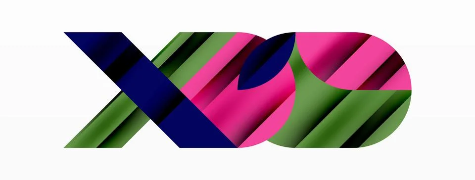 Geometric diagonal line and circle shape, wide abstract background Stock Illustration