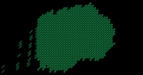 Geometric Diagonal Lines Merging into Macedonia Map Stock Footage 327597974