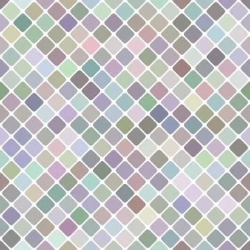 Geometric diagonal rounded square pattern background - repeating illustration Illustrazione stock