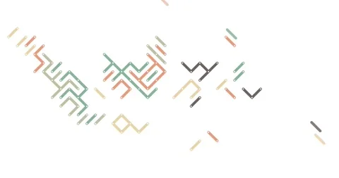 Geometric Diagonal Stripes Build Indonesia Map Video stock 326831884