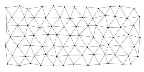 Geometric Diamond Mesh Network Isolated Vector Art Stock Illustration