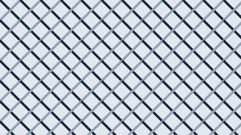 Geometric diamond mesh pattern with gray and white diagonal lines Stock Illustration