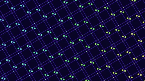 Geometric diamond pattern in blue and purple squares Stock Footage 316731493