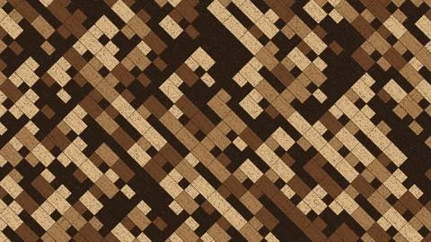 Geometric diamond pattern with brown and black colors Stock Illustration