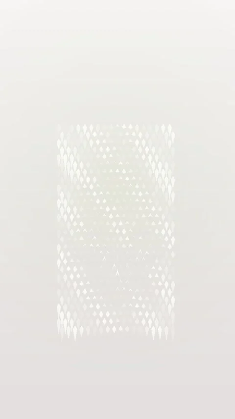 Geometric diamond pattern expands to fill a white screen Video stock 327625428