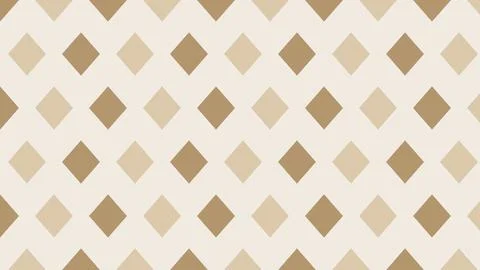 Geometric diamond pattern fabric with beige and white contrast Stock Illustration
