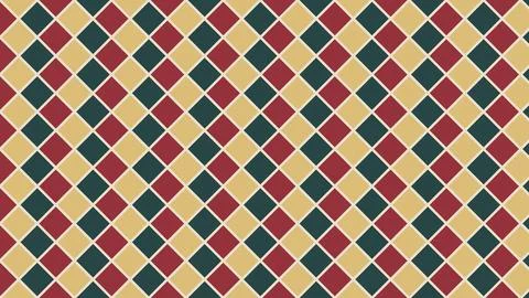 Geometric diamond pattern fabric with maroon beige and navy colors Stock Illustration