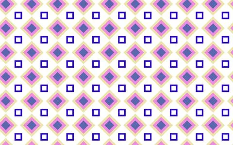 Geometric Diamond Pattern Seamless Background With Pastel Pink Purple And B.. イラスト素材