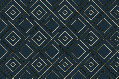 Geometric diamond pattern with subtle metallic accents on dark background イラスト素材