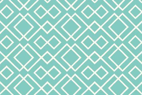 Geometric diamond pattern on a teal background seamless textile design 스톡 일러스트