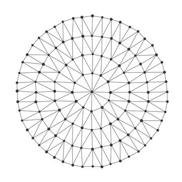 Geometric Diamond Polygonal Facet Structure Diagram Stock Illustration