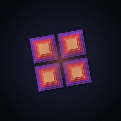 Geometric Diamond Shape Layers Animation, Abstract Motion Graphics Background Stock Footage 348230530