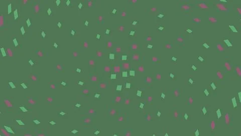 Geometric diamond shapes pattern in green background イラスト素材