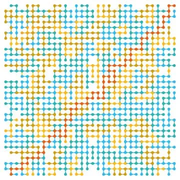 Geometric Digital Structure, illustration Stock Illustration