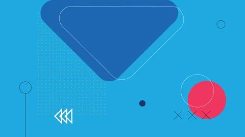 Geometric Digital Triangle Background Stock Illustration