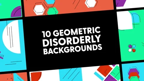 Geometric Disorderly Backgrounds Stockmateriaal After Effects