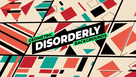 Geometric Disorderly Backgrounds Stock After Effects