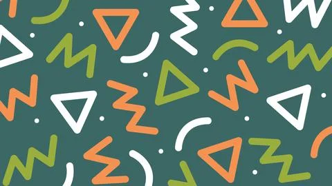 Geometric doodle abstract background Stock Illustration