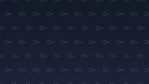 Geometric dot grid pattern on dark background Stock Illustration