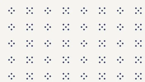 Geometric dot grid pattern with symmetrical clusters on white background Stock Illustration