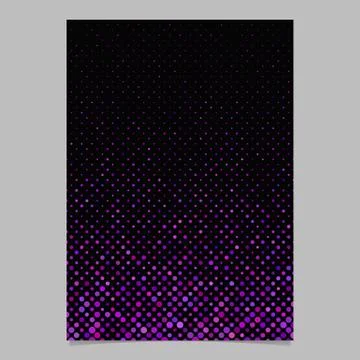 Geometric dot pattern background flyer template Illustrazione stock