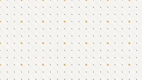 Geometric dot pattern with diagonal lines and orange accents on light backg.. Stock Illustration