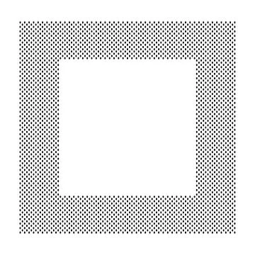 Geometric Doted Rectangle Geometric Frame Illustrazione stock