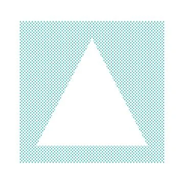Geometric Doted Rectangle Triangle Frame Border Illustrazione stock