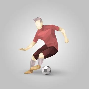 Geometric dribble a ball Stock Illustration