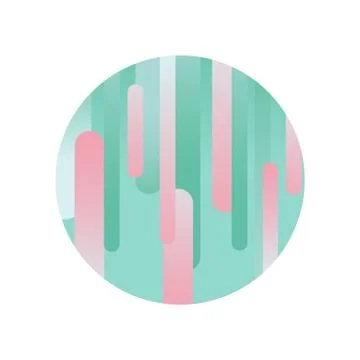 Geometric dynamic background with colorful rectangles with rounded edges. Stock Illustration