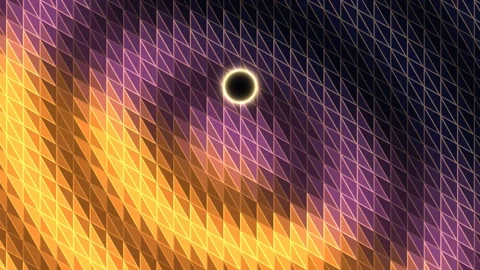 Geometric Eclipse Gradient Seamless Loop Stock Footage 342343224