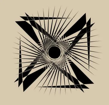 Geometric edgy random shape. Abstract textured design Illustrazione stock