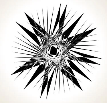 Geometric edgy random shape. Abstract textured design Illustrazione stock