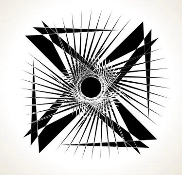 Geometric edgy random shape. Abstract textured design Illustrazione stock