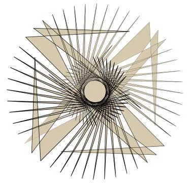 Geometric edgy random shape. Abstract textured design Illustrazione stock