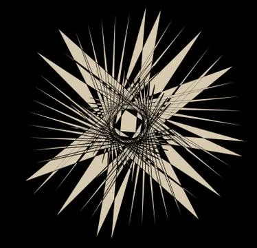 Geometric edgy random shape. Abstract textured design Illustrazione stock