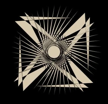 Geometric edgy random shape. Abstract textured design Stock Illustration