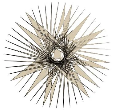 Geometric edgy random shape. Abstract textured design Illustrazione stock