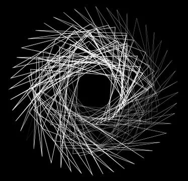Geometric edgy random shape. Abstract textured design Stock-Illustration
