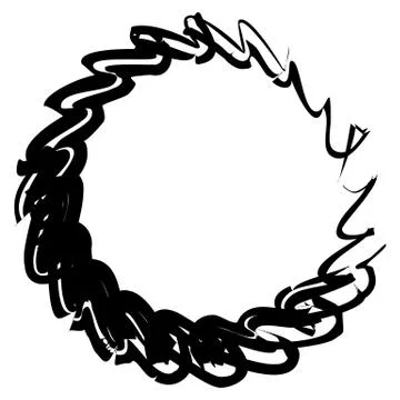 Geometric edgy shape, pattern. Rough, edgy geometric textured element 库存插图