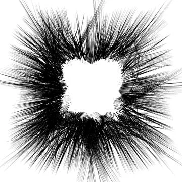 Geometric edgy shape, pattern. Rough, edgy geometric textured element 库存插图