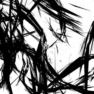 Geometric edgy shape, pattern. Rough, edgy geometric textured element Stockillustratie